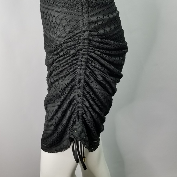 Guess Sassy Scoop Neck Black Lace Dress Size - Picture 4 of 7